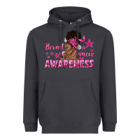 Smoke Breast Cancer Awareness with Afro Woman Heavyweight Hoodie - texasbilliewilder