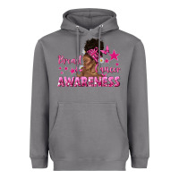 Storm Breast Cancer Awareness with Afro Woman Heavyweight Hoodie - texasbilliewilder