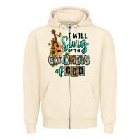 Sandshell i will sing of the goodness of god Zipper Hoodie - RanaPortraitStore