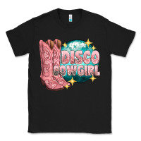 Black western disco cowgirl Classic Tee - texasbilliewilder