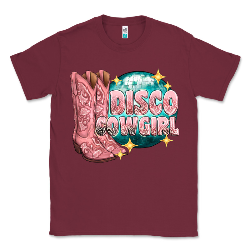 Western Disco Cowgirl Classic Tee by texasbilliewilder | Teevron