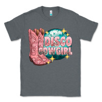 Charcoal Heather western disco cowgirl Classic Tee - texasbilliewilder