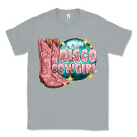Heather Grey western disco cowgirl Classic Tee - texasbilliewilder