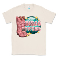 Natural western disco cowgirl Classic Tee - texasbilliewilder