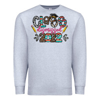 Heather Grey class dismissed 2022 Premium Sweatshirt - CowhideDigitalArt