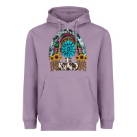 Lavender western rainbow  be kind Heavyweight Hoodie - RanaPortraitStore