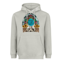 Moon Dust western rainbow  be kind Heavyweight Hoodie - RanaPortraitStore