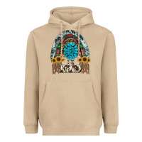 Mushroom western rainbow  be kind Heavyweight Hoodie - RanaPortraitStore