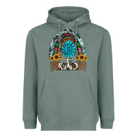 Sage western rainbow  be kind Heavyweight Hoodie - RanaPortraitStore
