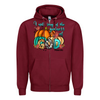 Burgundy i will sing of the godness of god psalm 89 1 Zipper Hoodie - RanaPortraitStore