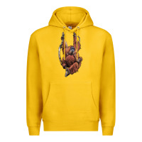 Lemon Orangutan And Baby Premium Hoodie - LillyAllenDesigns