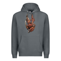 Rock Orangutan And Baby Premium Hoodie - LillyAllenDesigns