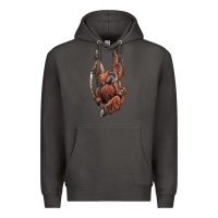 Smoke Orangutan And Baby Premium Hoodie - LillyAllenDesigns