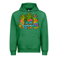 Emerald hello summer pineapple Urban Hoodie - Jasminsmagicworld