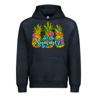 Navy hello summer pineapple Urban Hoodie - Jasminsmagicworld