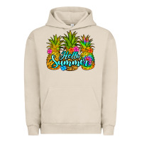 Pigment French Oak hello summer pineapple Urban Hoodie - Jasminsmagicworld