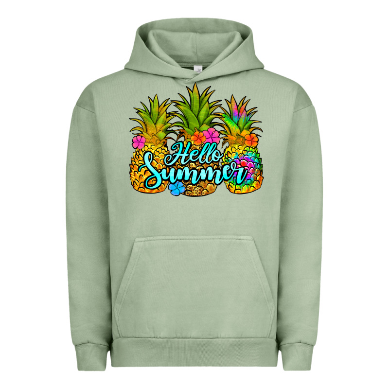 Hello Summer Pineapple Urban Hoodie by Jasminsmagicworld | Teevron