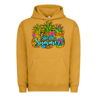 Pigment Peanut Butter hello summer pineapple Urban Hoodie - Jasminsmagicworld