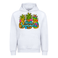 White hello summer pineapple Urban Hoodie - Jasminsmagicworld