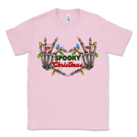 Bubblegum Pink spooky christmas skeleton hands Classic Tee - FaDigitalArtStudio