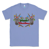 Colony Blue spooky christmas skeleton hands Classic Tee - FaDigitalArtStudio
