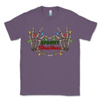 Lavender spooky christmas skeleton hands Classic Tee - FaDigitalArtStudio