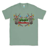 Sage spooky christmas skeleton hands Classic Tee - FaDigitalArtStudio