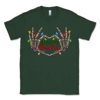 Sports Green spooky christmas skeleton hands Classic Tee - FaDigitalArtStudio