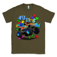 Army Green monster truck autism Classic Tee - Zillion Design Studio