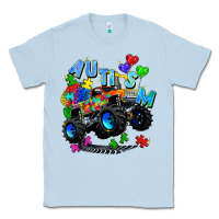 Dusty Blue monster truck autism Classic Tee - Zillion Design Studio