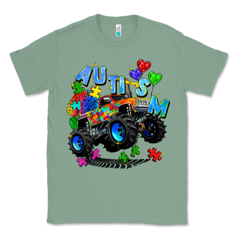 Monster Truck Autism Classic Tee by Zillion Design Studio | Teevron