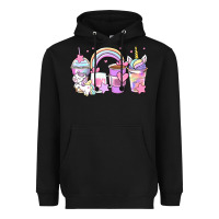 Black unicorn coffee cups Heavyweight Hoodie - Zillion Design Studio