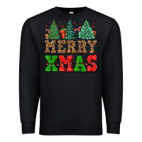 Black merry xmas Premium Sweatshirt - FaDigitalArtStudio
