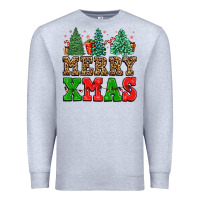 Heather Grey merry xmas Premium Sweatshirt - FaDigitalArtStudio