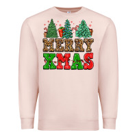 Pale Pink merry xmas Premium Sweatshirt - FaDigitalArtStudio