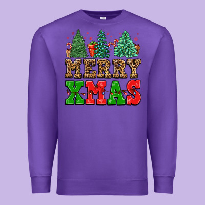 Merry Xmas Premium Sweatshirt Designed By Fadigitalartstudio