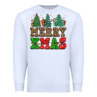 White merry xmas Premium Sweatshirt - FaDigitalArtStudio