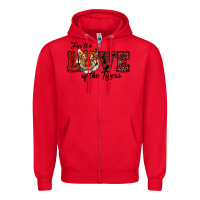 Red for the love of the tigers red Zipper Hoodie - RanaPortraitStore
