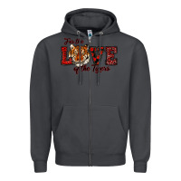Smoke for the love of the tigers red Zipper Hoodie - RanaPortraitStore
