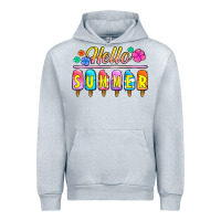 Heather Grey hello summer popsicles Urban Hoodie - Jasminsmagicworld