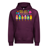 Mauve Wine hello summer popsicles Urban Hoodie - Jasminsmagicworld