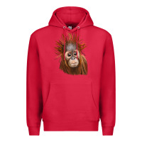 Cardinal baby orangutan Premium Hoodie - LillyAllenDesigns