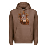 Chestnut baby orangutan Premium Hoodie - LillyAllenDesigns