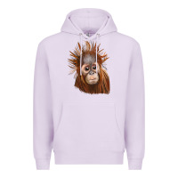 Lilac baby orangutan Premium Hoodie - LillyAllenDesigns