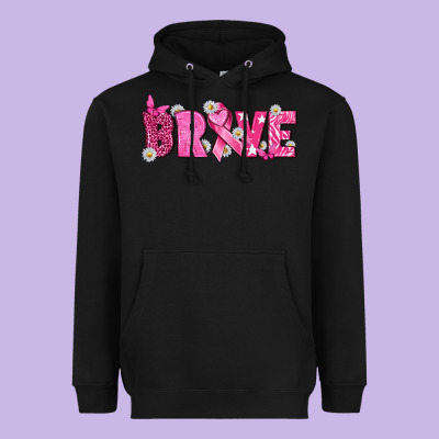 Breast Cancer Brave Heavyweight Hoodie Designed By Texasbilliewilder