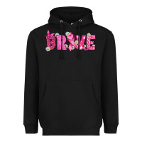 Black Breast Cancer Brave Heavyweight Hoodie - texasbilliewilder