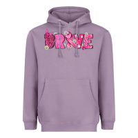 Lavender Breast Cancer Brave Heavyweight Hoodie - texasbilliewilder