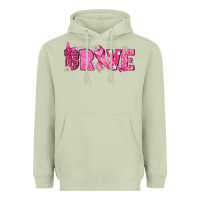 Matcha Breast Cancer Brave Heavyweight Hoodie - texasbilliewilder