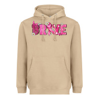 Mushroom Breast Cancer Brave Heavyweight Hoodie - texasbilliewilder
