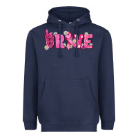 Navy Breast Cancer Brave Heavyweight Hoodie - texasbilliewilder